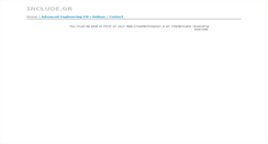 Desktop Screenshot of include.gr